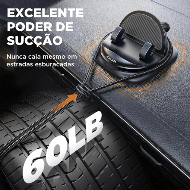 Suporte Giratório para Celular Automotivo - JoyRoom 360