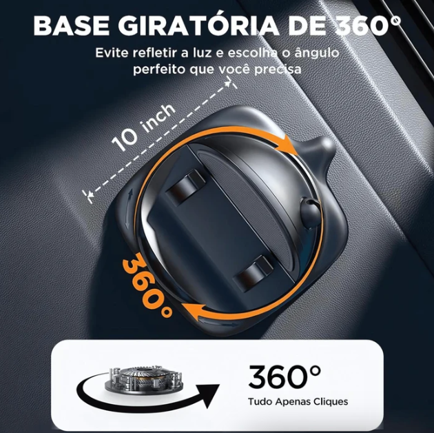 Suporte Giratório para Celular Automotivo - JoyRoom 360